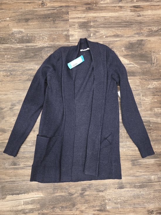 Pink Clover Sweaters - Pink Clover Navy Open-Front Ribbed Cardigan